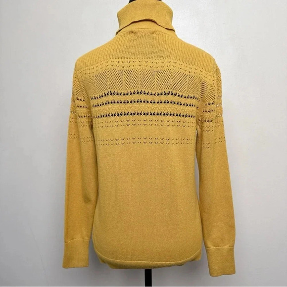 Banana Republic Womens Small  Pointelle Micro-Knit Turtleneck Sweater - Picture 3 of 16